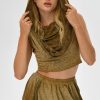 Hooded Fairy Blouse Warrior Goddess Top Desert Sand